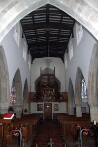 The nave looking west February 2011